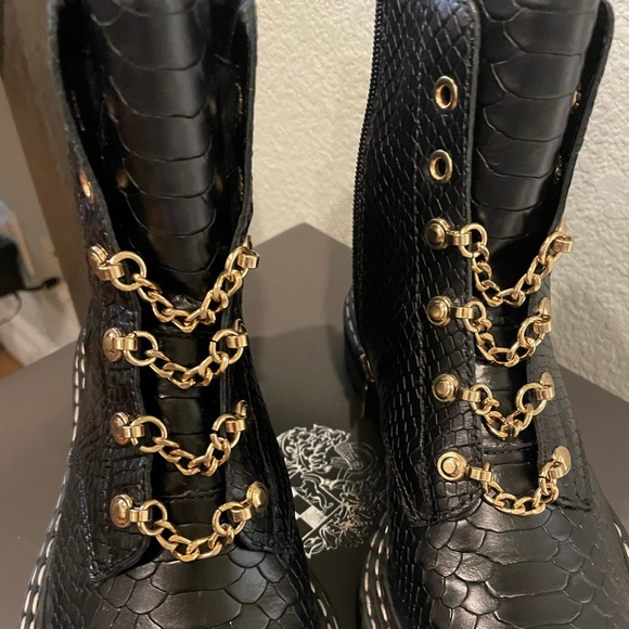 Vince Camaro Snake Skin Combat Boot - Picture 2 of 4